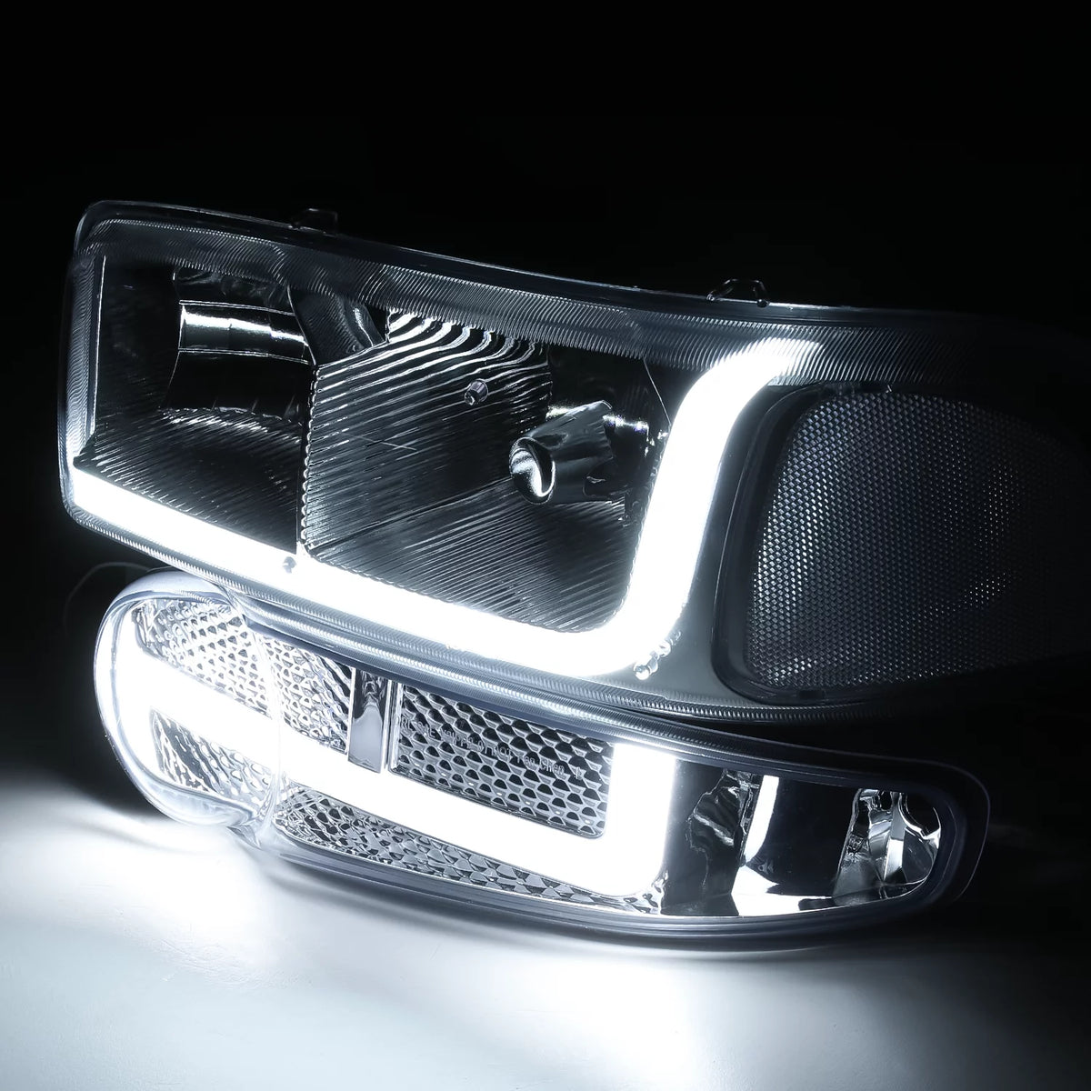 LED Tube DRL Headlights Assembly Y478
