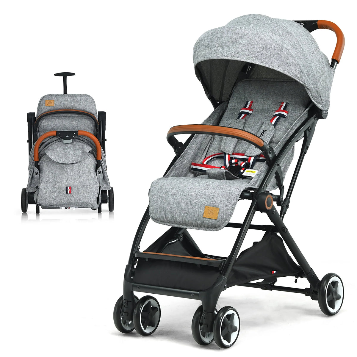 Lightweight Aluminium Baby Stroller with Net J769102
