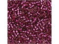 11/0 Silver Lined Dark Rose Seed Beads I121
