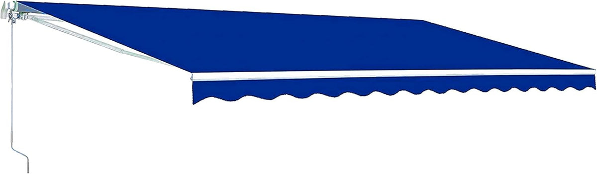 Red/White Stripe Retractable Motorized Patio Awning, 20' x 10' X2369