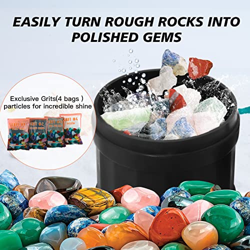 3LB Rock Tumbler Kit with Rocks and Grit G219
