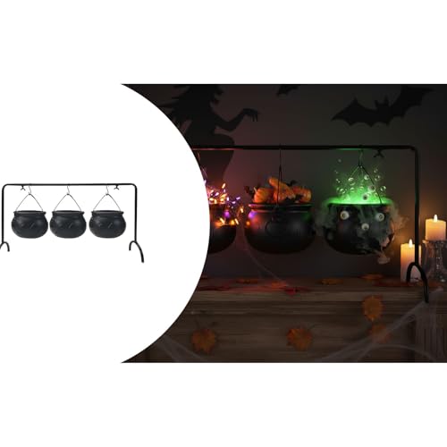 Black Cauldron Set with Stand O755