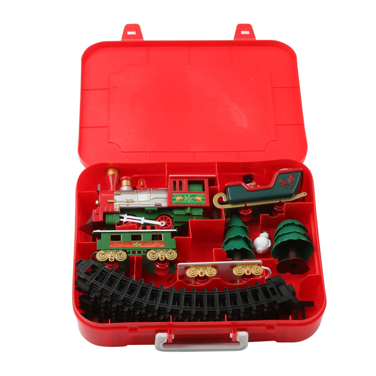 Battery Operated Toy Train Set with Railway Tracks B3185