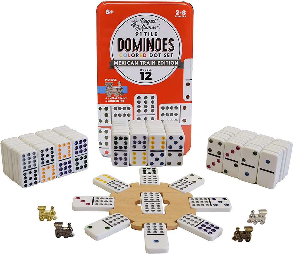 Mexican Train Dominoes Traditional Tile Game H4037
