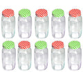 10 Pack Clear Glass Mason Jars 750 ml Wide Mouth M364736