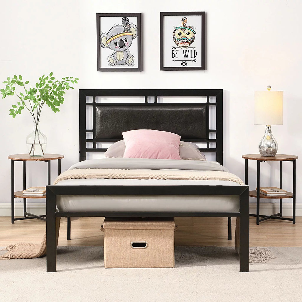 Twin Size Black Metal Bed Frame C476509