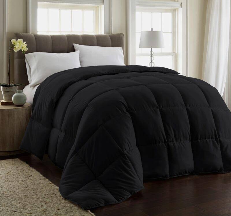 Black Twin XL Down Alternative Hotel Duvet P282