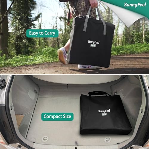 Oversized Portable Folding Camping Chair with Side Table Z59688