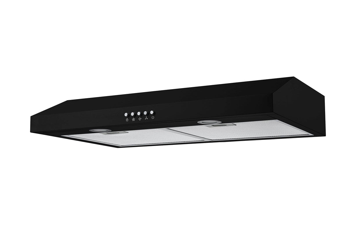 Black Convertible Under Cabinet Range Hood P5737