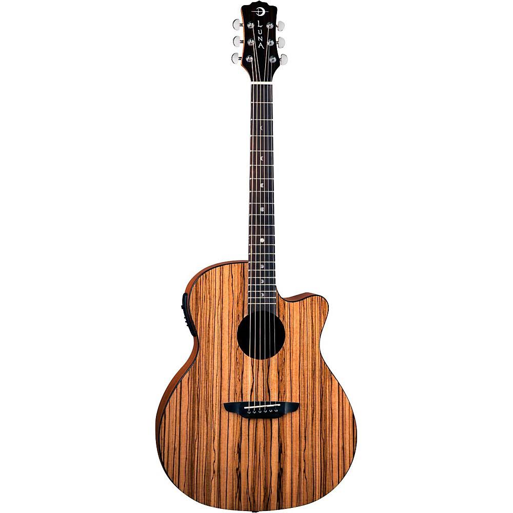 Zebra Grand Concert Acoustic-Electric Guitar O9588