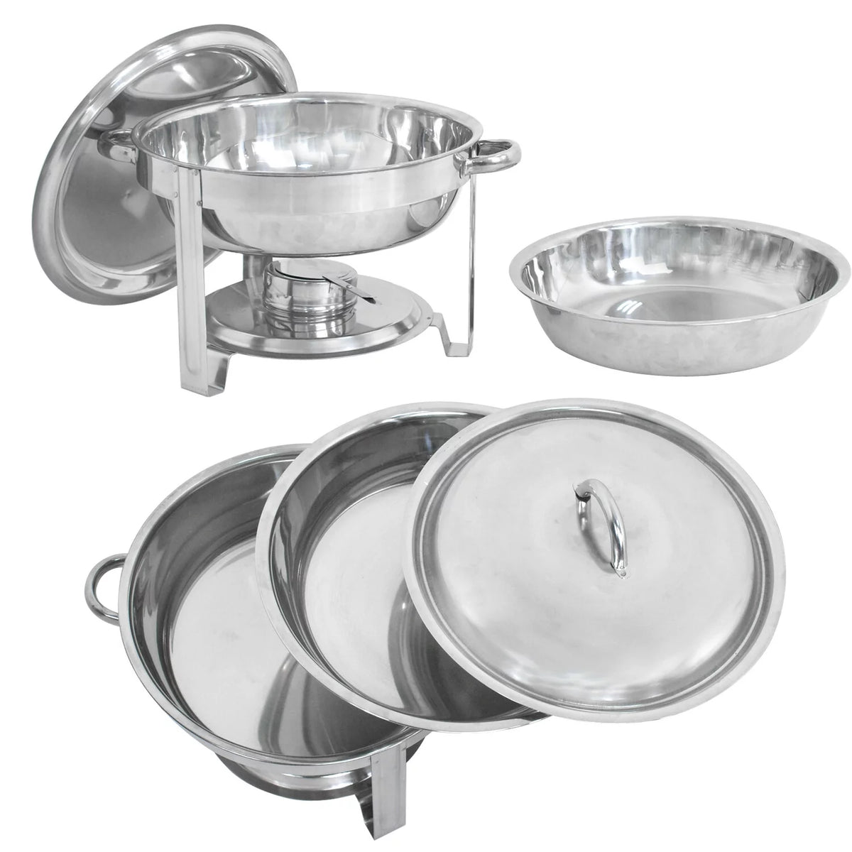 Round Chafing Dish 5Qt Buffet Stove Set U432