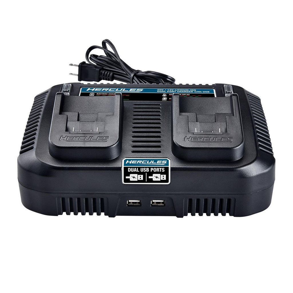 20/12V Lithium-Ion Multi-Voltage Dual-Port Charger with Dual USB F751