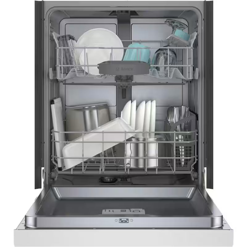 White Front Control Tall Tub Dishwasher with Stainless Steel Tub V269571