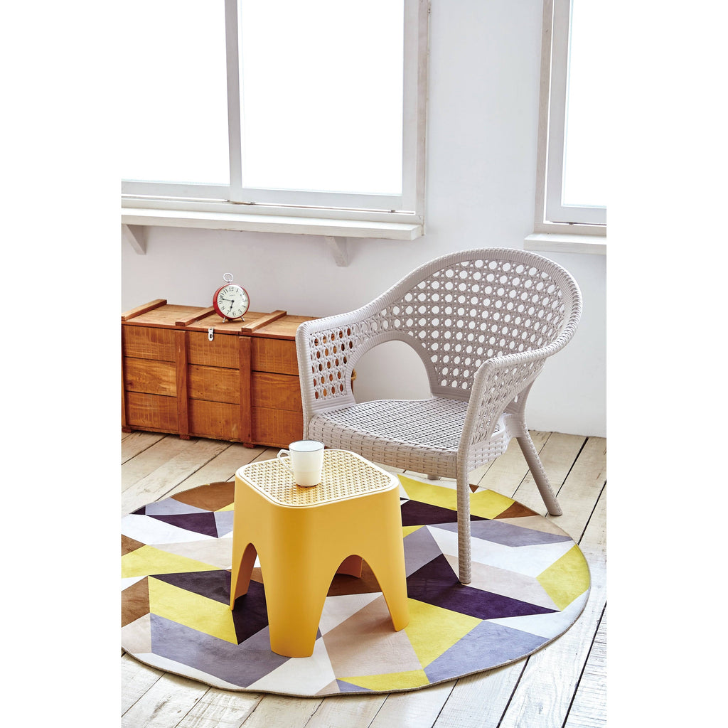 Green Stackable Rattan Top Side Table L798