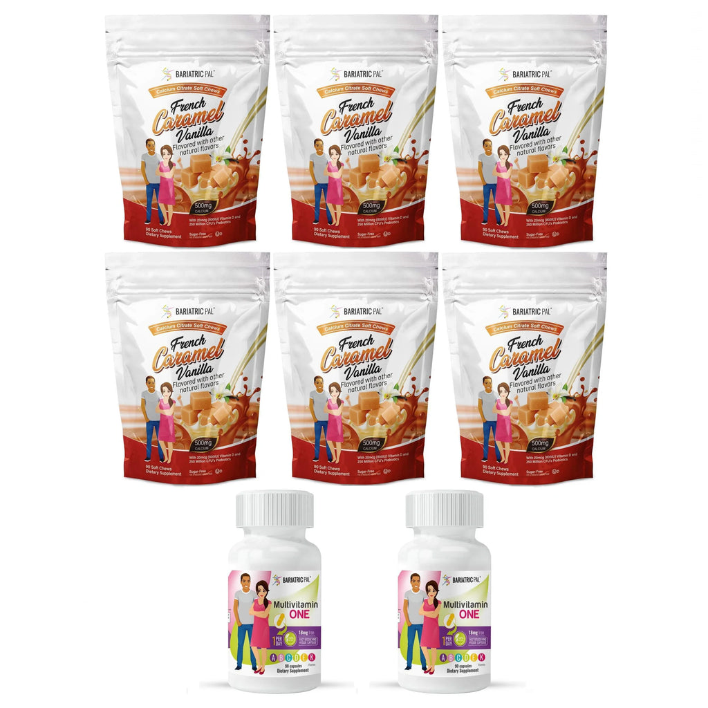 6-Month Supply Bariatric Multivitamin Capsules and Calcium Citrate Soft Chews B3375