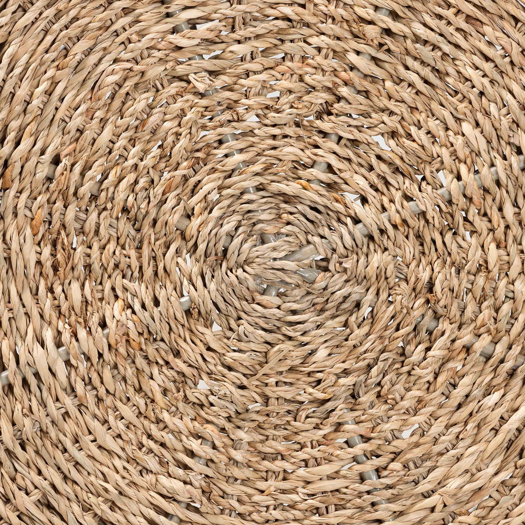 Natural Brown Seagrass End Table E973