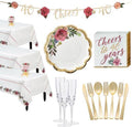 Metallic Gold 40th Anniversary Rose Tableware Supplies R321852