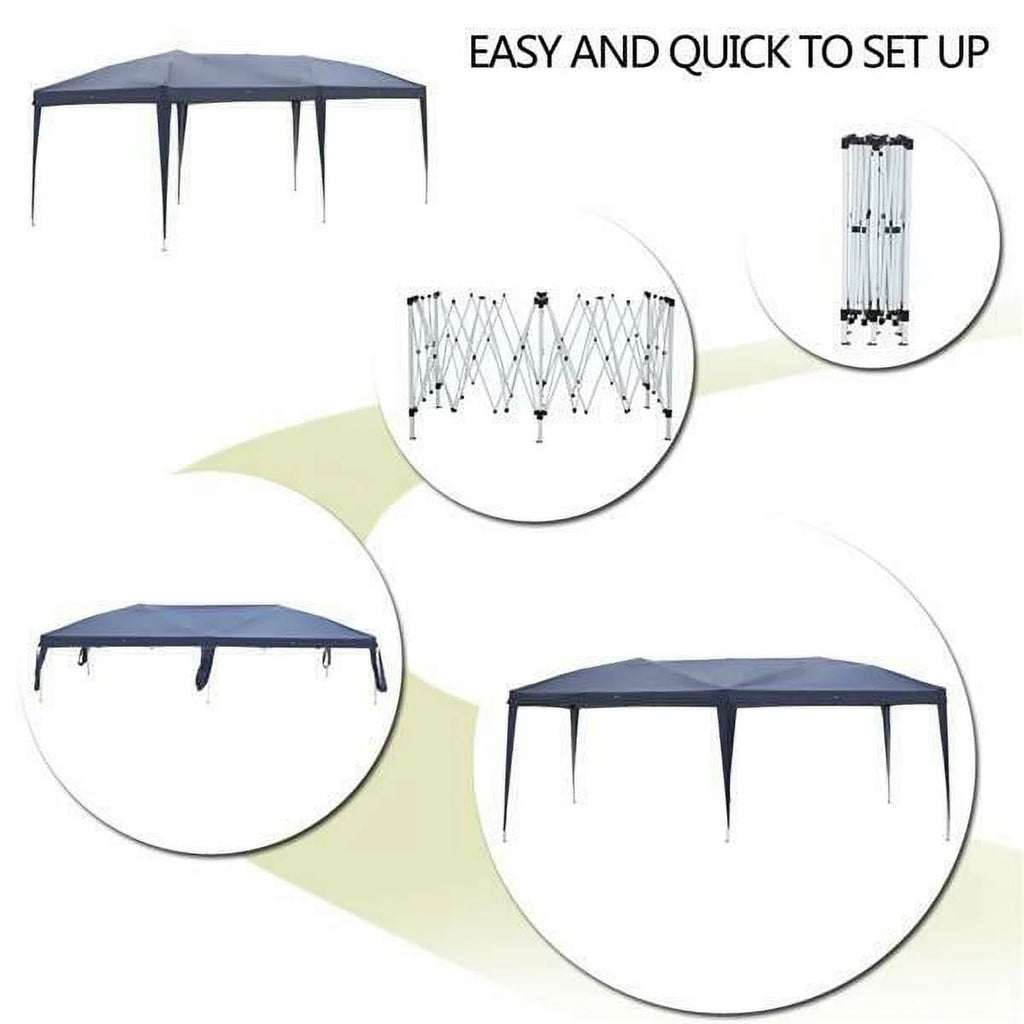 Blue Waterproof Folding Tent with Carry Bag W379