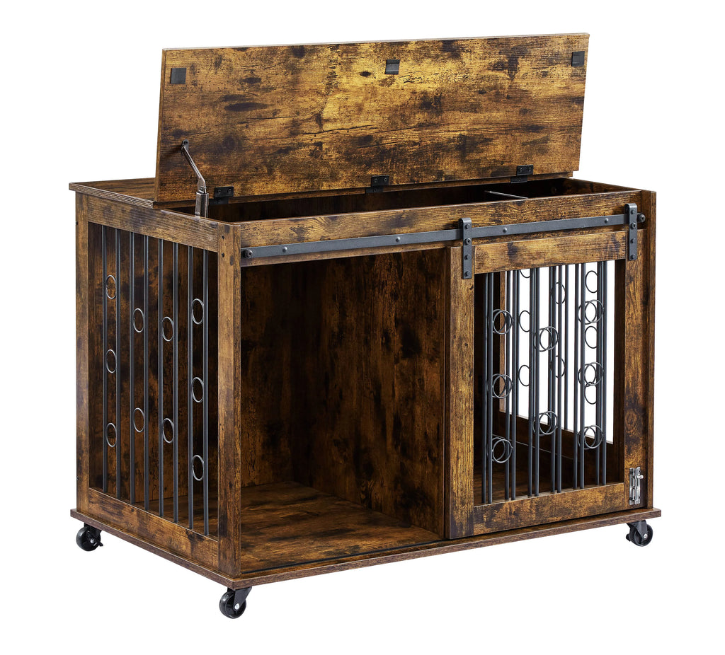 39" Dog Crate with Partition and Sliding Door H32846