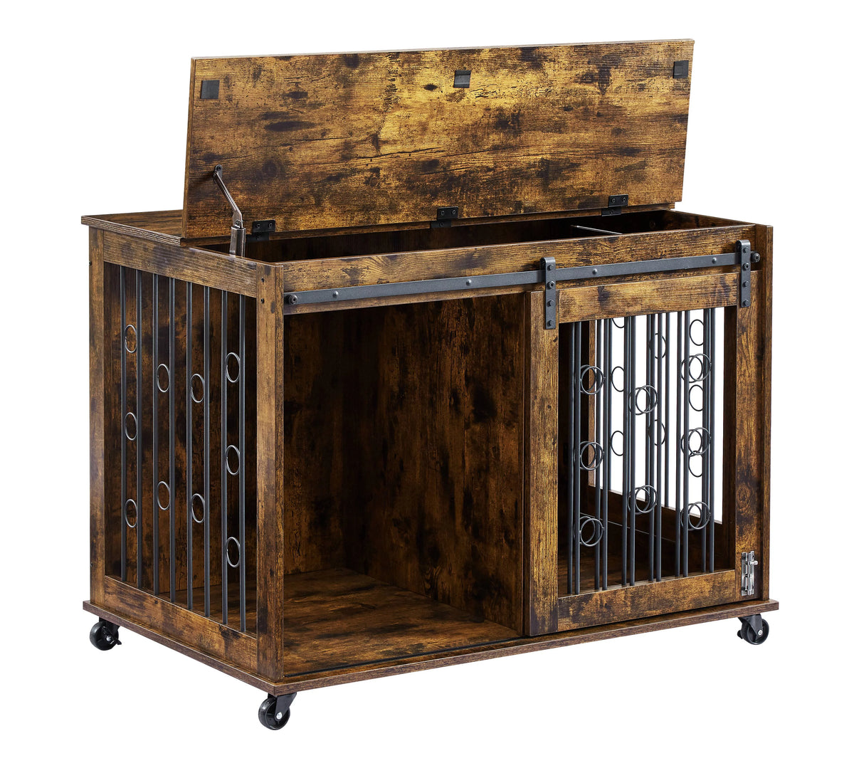 39" Dog Crate with Partition and Sliding Door H32846