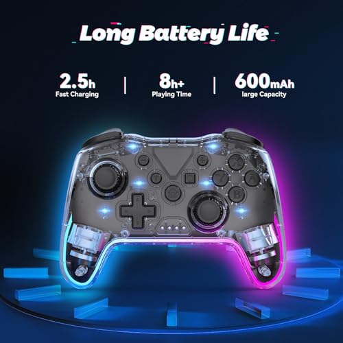 Wireless Controller with RGB Backlight and Adjustable Turbo R858068