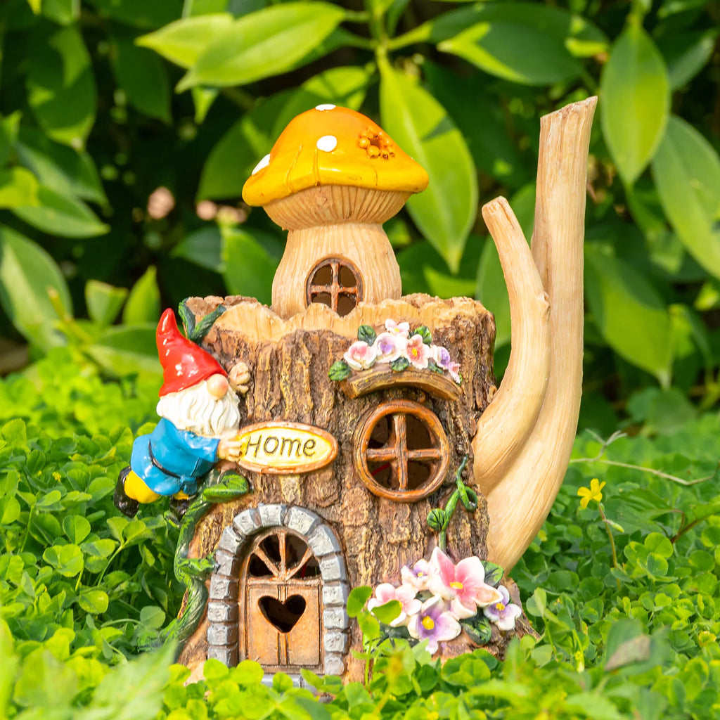 Garden Gnome Statue with LED Light L3464