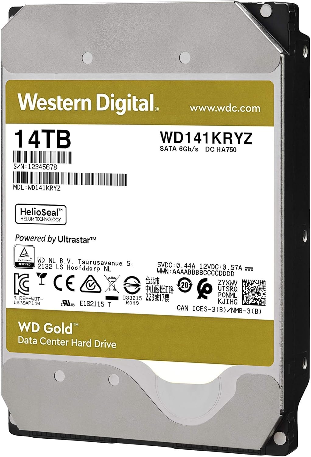 14TB Enterprise Class Internal Hard Drive SATA 6 Gb/s 7200 RPM 512 MB Cache 3.5 K572582