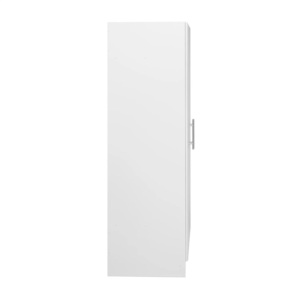 White Wardrobe Closet with Hanging Rail C523