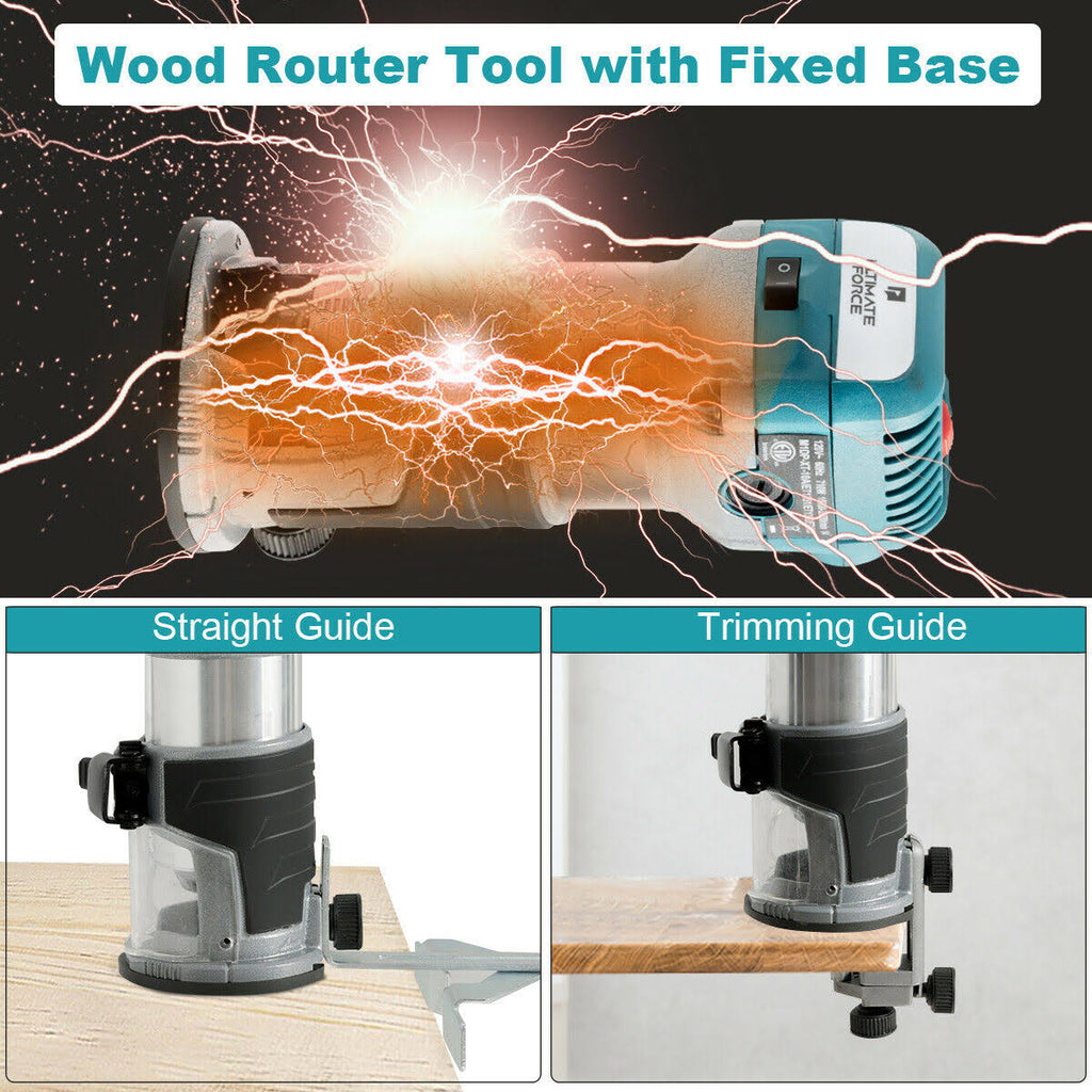 1.25HP Variable Speed Palm Router with Plunge Base M259