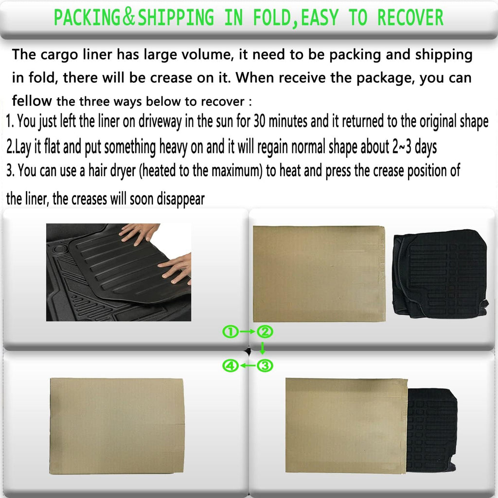 All-Weather Rear Trunk Tray Cargo Mat Protector T56667