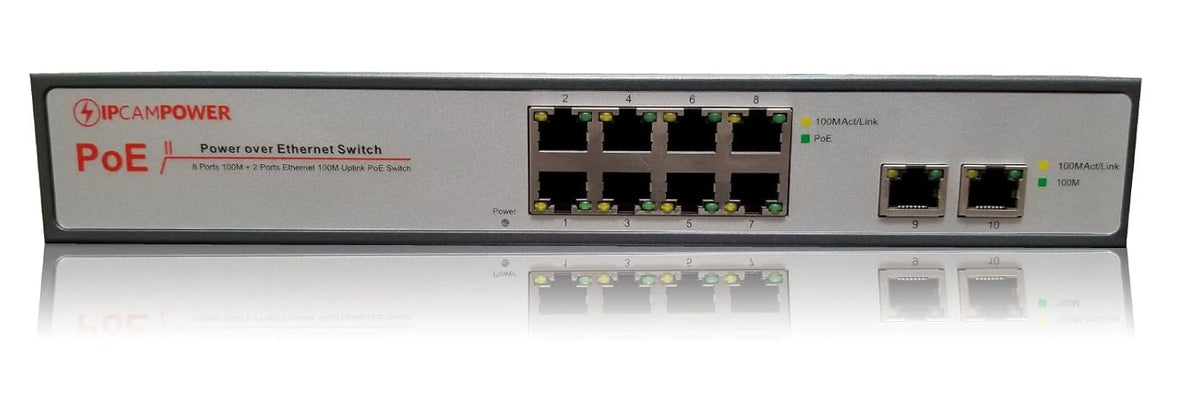 16 Port POE Network Switch with 2 Gigabit Uplink Ports U9183
