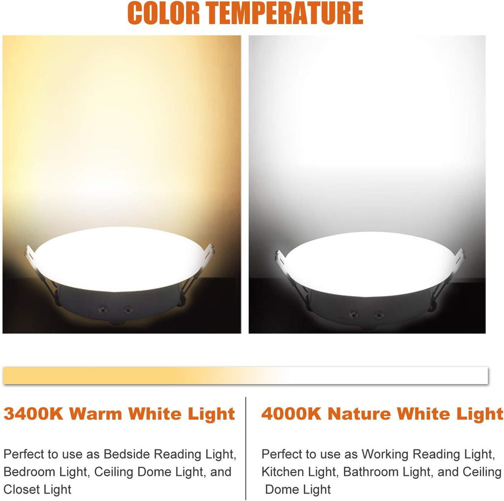 3 Inch LED Recessed Ceiling Light Pack of 6 U30082