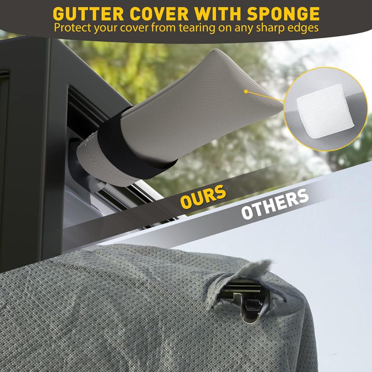 Waterproof Windproof Anti-UV Travel Trailer Cover for 18'-20' RV F12250