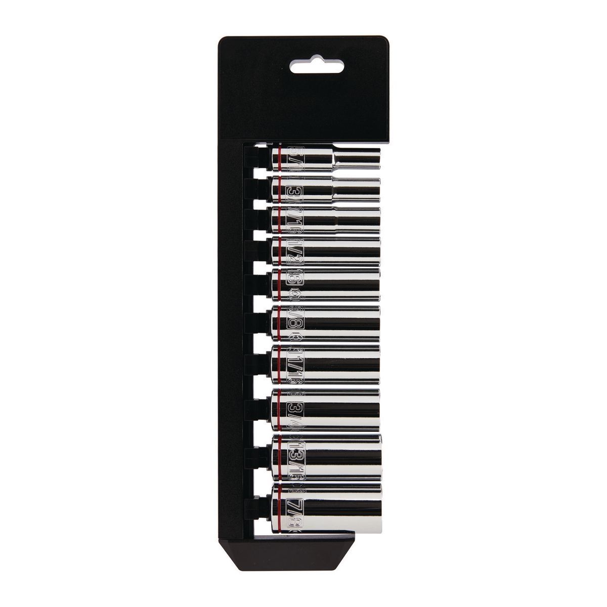 3/8 in. Drive SAE Chrome Deep Socket Set, 10-Piece M2973