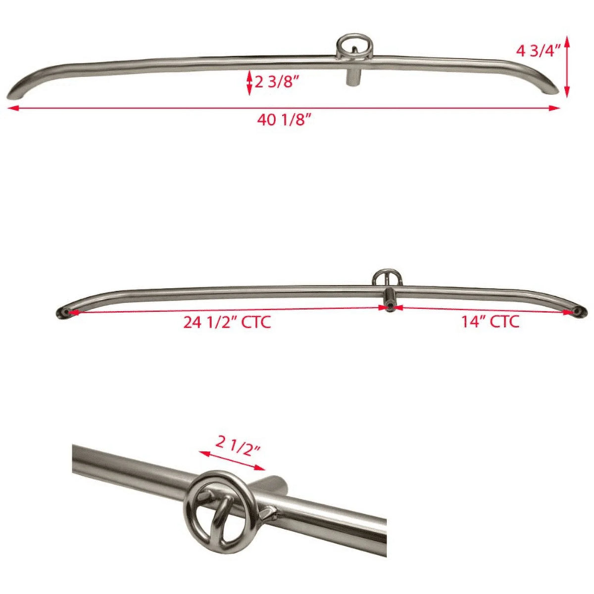 Stainless Steel Boat Ski Tow Rail D49884
