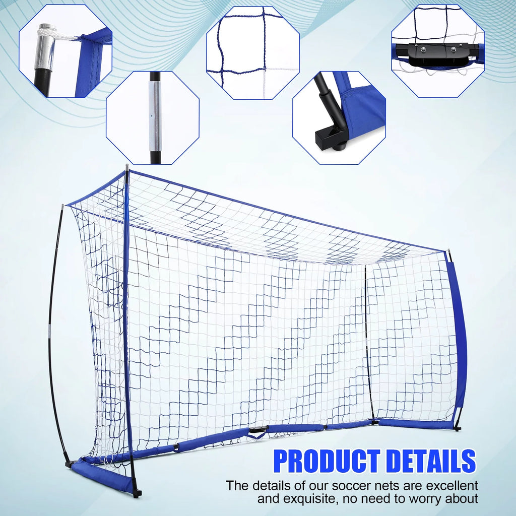 12 x 6 ft Portable Soccer Goal with Carry Bag J8909