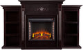 Ivory Electric Bookcase Fireplace V150845