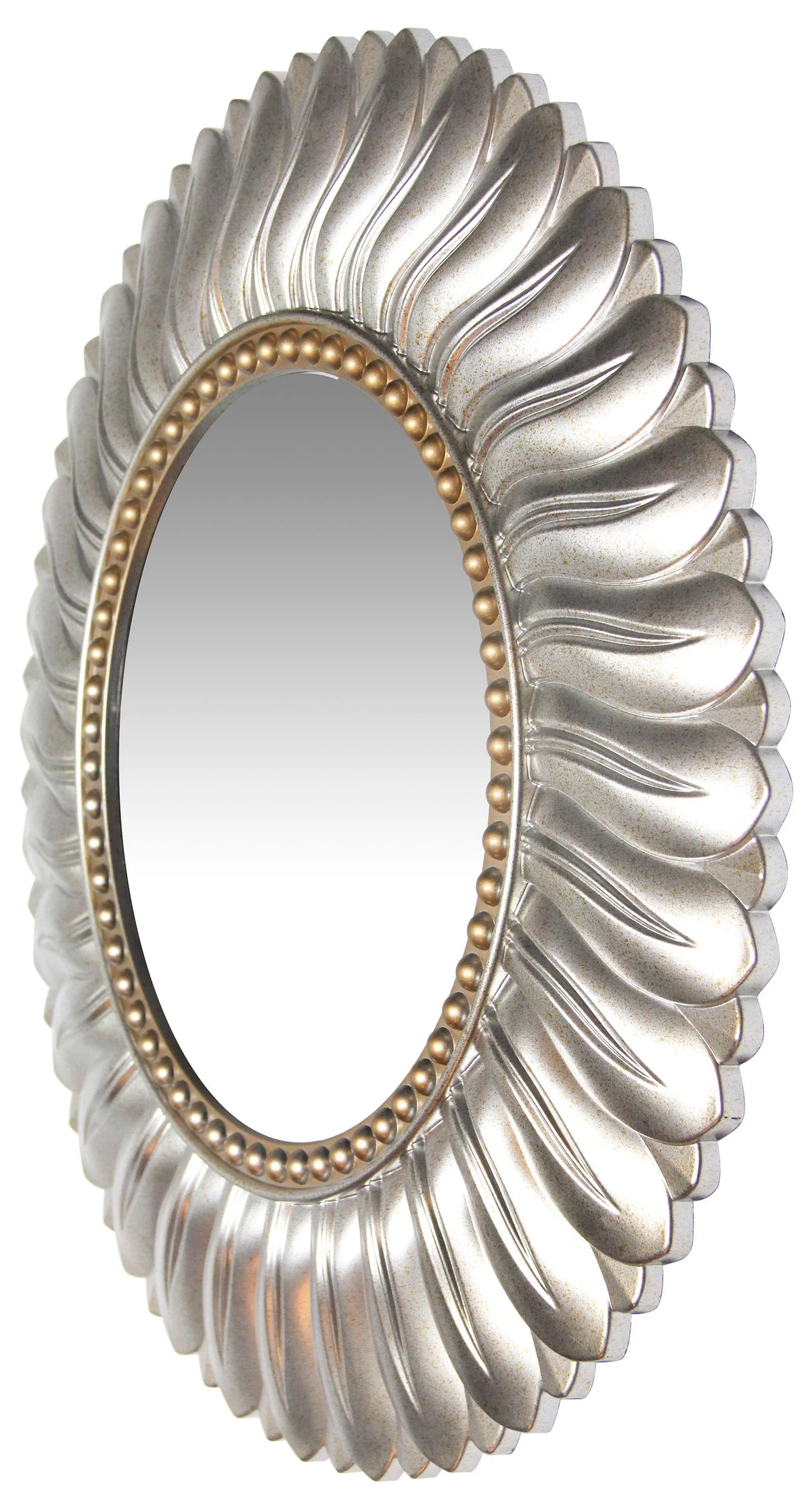Gold Round 21.5-inch Wall Mirror S38057