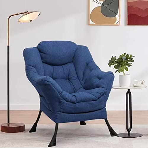 Upholstered Velvet Single Sofa Chair with Side Pocket S5066