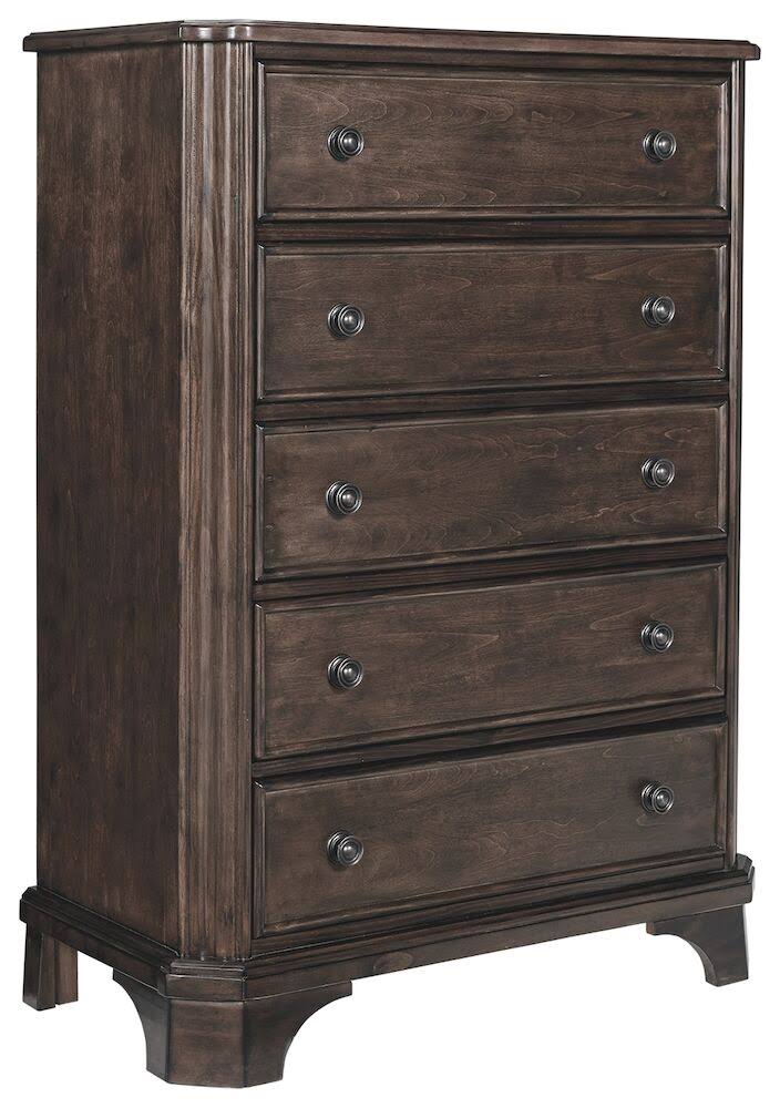 Brown Five Drawer Chest Z891799