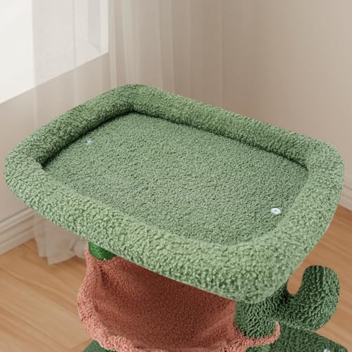37.4" Green Cat Tree Tower with Condos G719