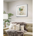Teal Tree Framed Giclee Print 32 x 32 J98823