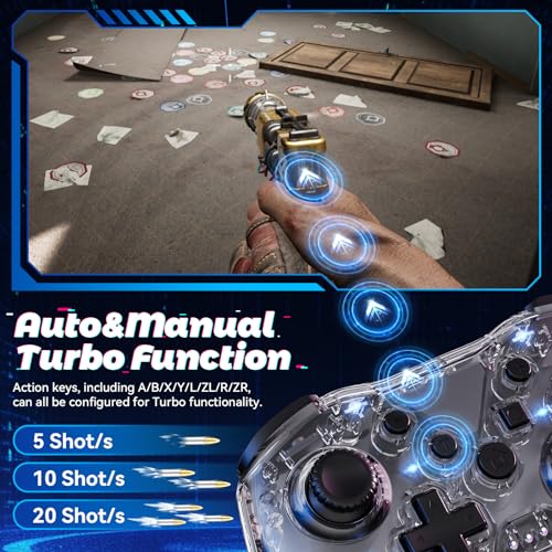 Wireless Controller with RGB Backlight and Adjustable Turbo R858068