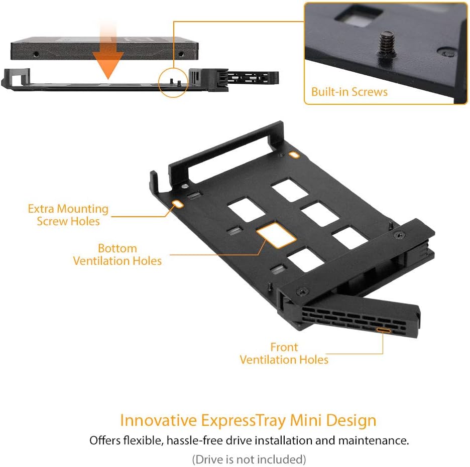 6 x 2.5" SATA HDD SSD Hot Swap Cage for External 5.25" Bay B937328