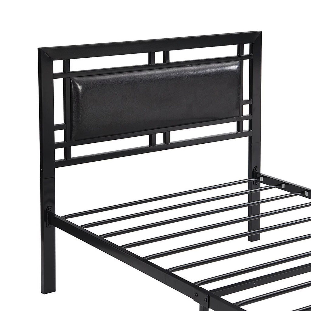 Twin Size Black Metal Bed Frame C476509