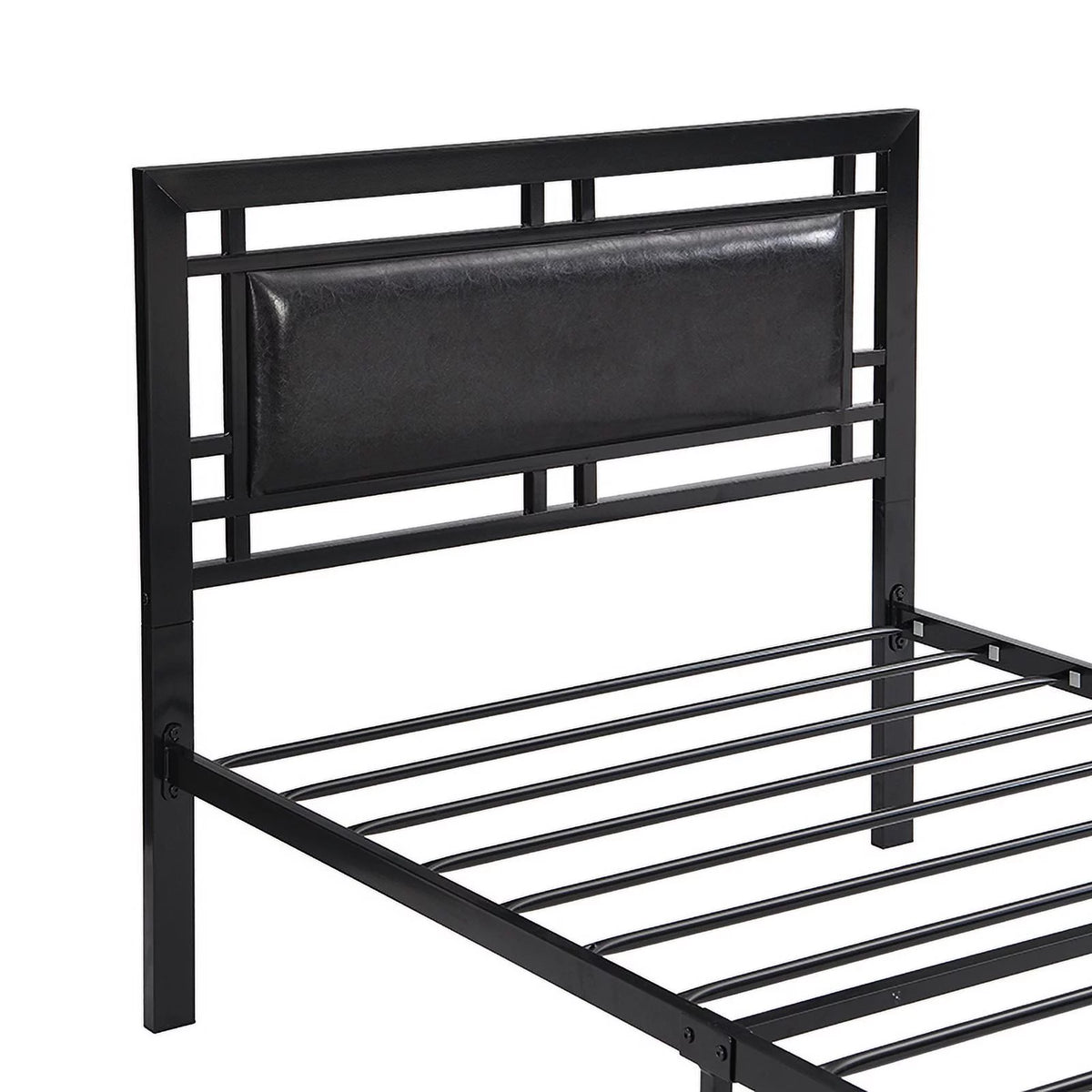 Twin Size Black Metal Bed Frame C476509
