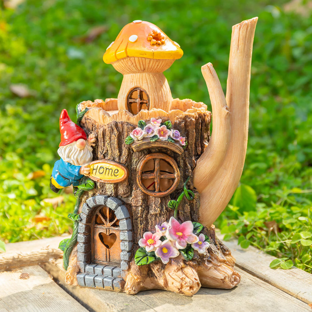 Garden Gnome Statue with LED Light L3464
