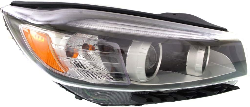 Kia Sorento Headlight Assembly 2016 2018 Passenger Side Halogen with Bulbs W816828