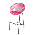 Black Pink 31x22 Patio Bar Stool L20259