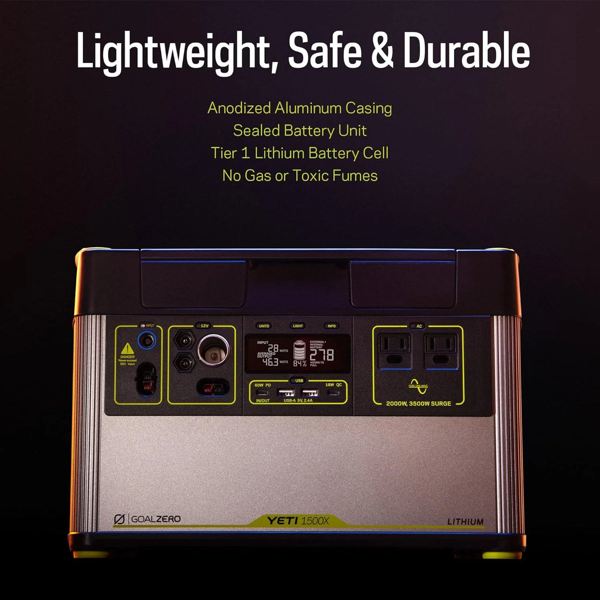 Portable Power Station 1516Wh Lithium Battery 2000 Watt B730